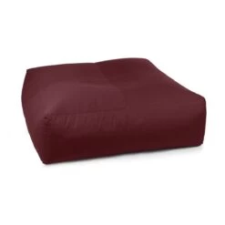 Cotton Square Bean Bag - Replacement Cover -Bean Bag Chairs Store cotton square bean bag maroon 1 1