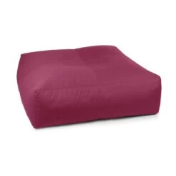Cotton Square Bean Bag - Replacement Cover -Bean Bag Chairs Store cotton square bean bag pink 1 1