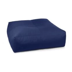 Cotton Square Bean Bag - Replacement Cover -Bean Bag Chairs Store cotton square bean bag royal blue 1 1