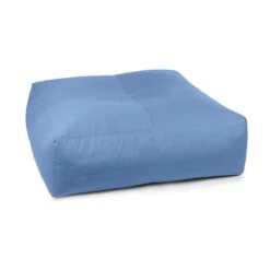 Cotton Square Bean Bag - Replacement Cover -Bean Bag Chairs Store cotton square bean bag sky blue 8