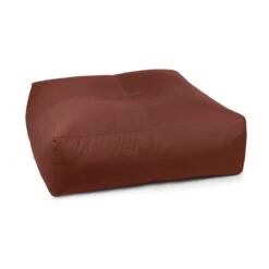 Cotton Square Bean Bag - Replacement Cover -Bean Bag Chairs Store cotton square bean bag terracotta 1 1