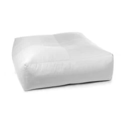 Cotton Square Bean Bag - Replacement Cover -Bean Bag Chairs Store cotton square bean bag white 1 1