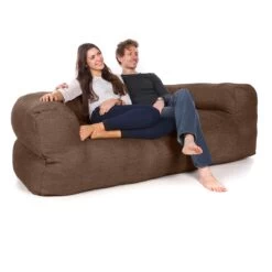 Luxury Chenille Couch Bean Bag -Bean Bag Chairs Store couch bean bag luxury walnut 1