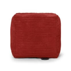 Corduroy Cube Bean Bag 19 Corduroy Cube Bean Bag -Bean Bag Chairs Store cube bean bags cord red 1