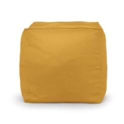 Cotton Cube Bean Bag -Bean Bag Chairs Store cube bean bags cotton sunflower yellow 1