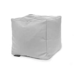 Real Leather Cube Bean Bag -Bean Bag Chairs Store cube bean bags real leather white 2