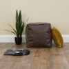 Faux Leather Cube Bean Bag