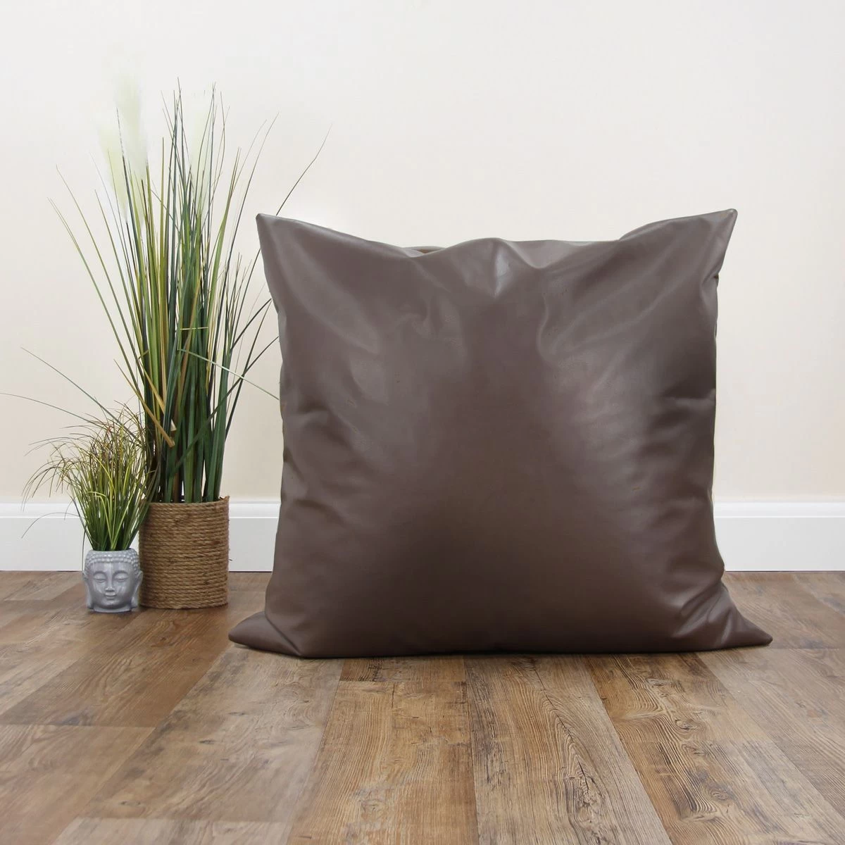 Faux Leather Cushion Bean Bag - Square 3 Faux Leather Cushion Bean Bag - Square