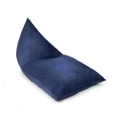 Designer Velvet Deck Chair Bean Bag -Bean Bag Chairs Store deck chair velvet midnight blue