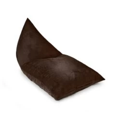 Designer Velvet Deck Chair Bean Bag -Bean Bag Chairs Store deck chair velvet mocha