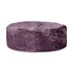 Designer Crushed Velvet Ingot Bean Bag - Replacement Cover -Bean Bag Chairs Store designer crushed velvet ingot bean bag purple 1 1