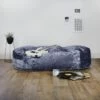 Designer Crushed Velvet Lounger Bean Bag 1 Designer Crushed Velvet Lounger Bean Bag -Bean Bag Chairs Store designer crushed velvet lounger bean bag blue 1
