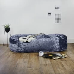 Designer Crushed Velvet Lounger Bean Bag