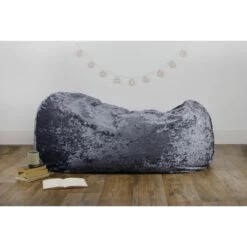 Designer Crushed Velvet Lounger Bean Bag 11 Designer Crushed Velvet Lounger Bean Bag -Bean Bag Chairs Store designer crushed velvet lounger bean bag side