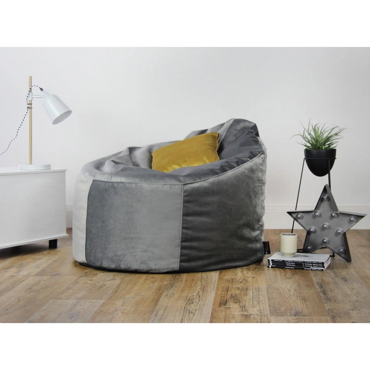 Designer Velvet Chair Bean Bag - Replacement Cover 8 Designer Velvet Chair Bean Bag - Replacement Cover - Image 6