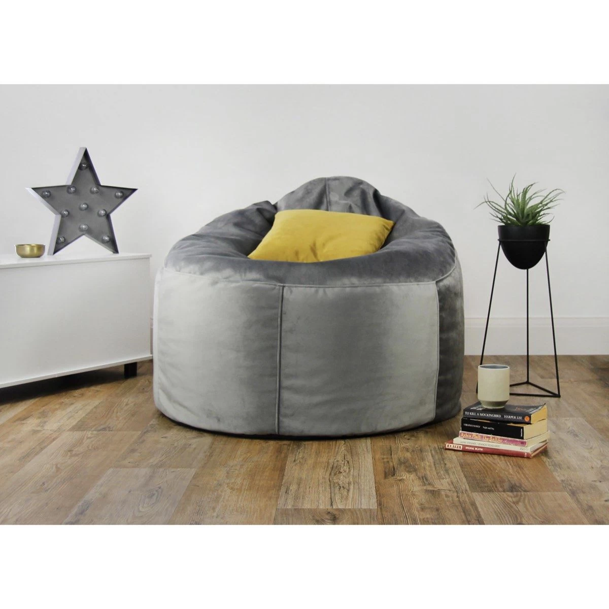 Designer Velvet Chair Bean Bag - Replacement Cover 6 Designer Velvet Chair Bean Bag - Replacement Cover - Image 4