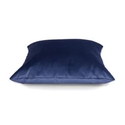 Designer Velvet Cushion Bean Bag - Square -Bean Bag Chairs Store designer velvet cushion bean bag midnight blue 1