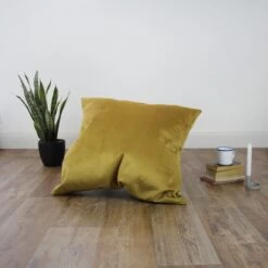 Designer Velvet Cushion Bean Bag - Square -Bean Bag Chairs Store designer velvet cushion bean bag plant