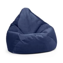 Designer Velvet Hi-Back Gamer Bean Bag 9 Designer Velvet Hi-Back Gamer Bean Bag -Bean Bag Chairs Store designer velvet hi back gamer bean bag midnight blue 1