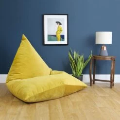 Designer Velvet Tri-Gamer Bean Bag