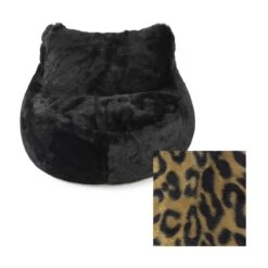 Faux Fur Seat Bean Bag -Bean Bag Chairs Store faux fur bean bag seat leopard 6