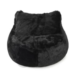 Faux Fur Seat Bean Bag -Bean Bag Chairs Store faux fur bean bag seat panther 6