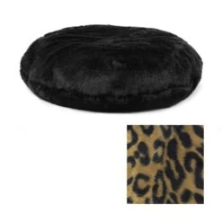 Faux Fur Cushion Bean Bag - Round -Bean Bag Chairs Store faux fur cushion bean bag round leopard 3