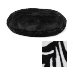 Faux Fur Cushion Bean Bag - Round -Bean Bag Chairs Store faux fur cushion bean bag round zebra 3