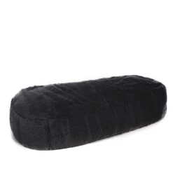 Faux Fur Lounger Bean Bag -Bean Bag Chairs Store faux fur lounger bean bag panther black long pile 1