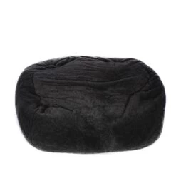 Faux Fur Monster Bean Bag - Replacement Cover -Bean Bag Chairs Store faux fur monster bean bag panther black long pile 1 1