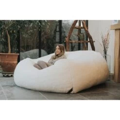 Faux Fur Monster Bean Bag - Replacement Cover -Bean Bag Chairs Store faux fur monster bean bag woman 1