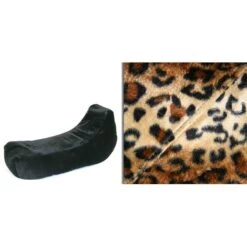 Faux Fur Recliner Bean Bag - Replacement Cover -Bean Bag Chairs Store faux fur recliner bean bag leopard 1 1