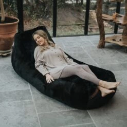 Faux Fur Recliner Bean Bag -Bean Bag Chairs Store faux fur recliner bean bag woman