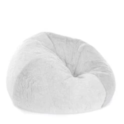 Faux Fur Retro Classic Bean Bag 12 Faux Fur Retro Classic Bean Bag -Bean Bag Chairs Store faux fur retro classic bean bag arctic fox cream long pile 1