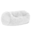 Faux Fur Settee Bean Bag -Bean Bag Chairs Store faux fur settee bean bag arctic fox cream long pile 1 2
