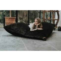 Faux Fur Slab Bean Bag - Replacement Cover 16 Faux Fur Slab Bean Bag - Replacement Cover -Bean Bag Chairs Store faux fur slab bean bag woman flat 1