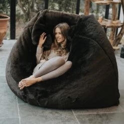 Faux Fur Slab Bean Bag - Replacement Cover