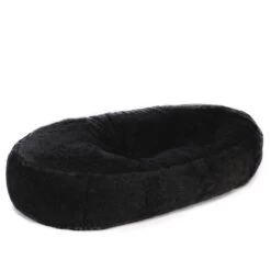 Faux Fur Sofa Bed Bean Bag - Replacement Cover -Bean Bag Chairs Store faux fur sofa bed bean bag panther black long pile 1 1