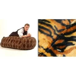 Faux Fur Sofa Bed Bean Bag - Replacement Cover -Bean Bag Chairs Store faux fur sofa bed bean bag tiger 1 1