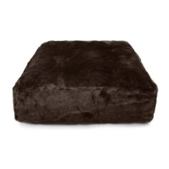Faux Fur Square Bean Bag - Replacement Cover -Bean Bag Chairs Store faux fur square bean bag brown bear 3 1