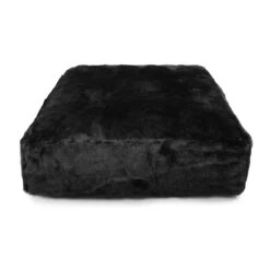 Faux Fur Square Bean Bag -Bean Bag Chairs Store faux fur square bean bag panther 3