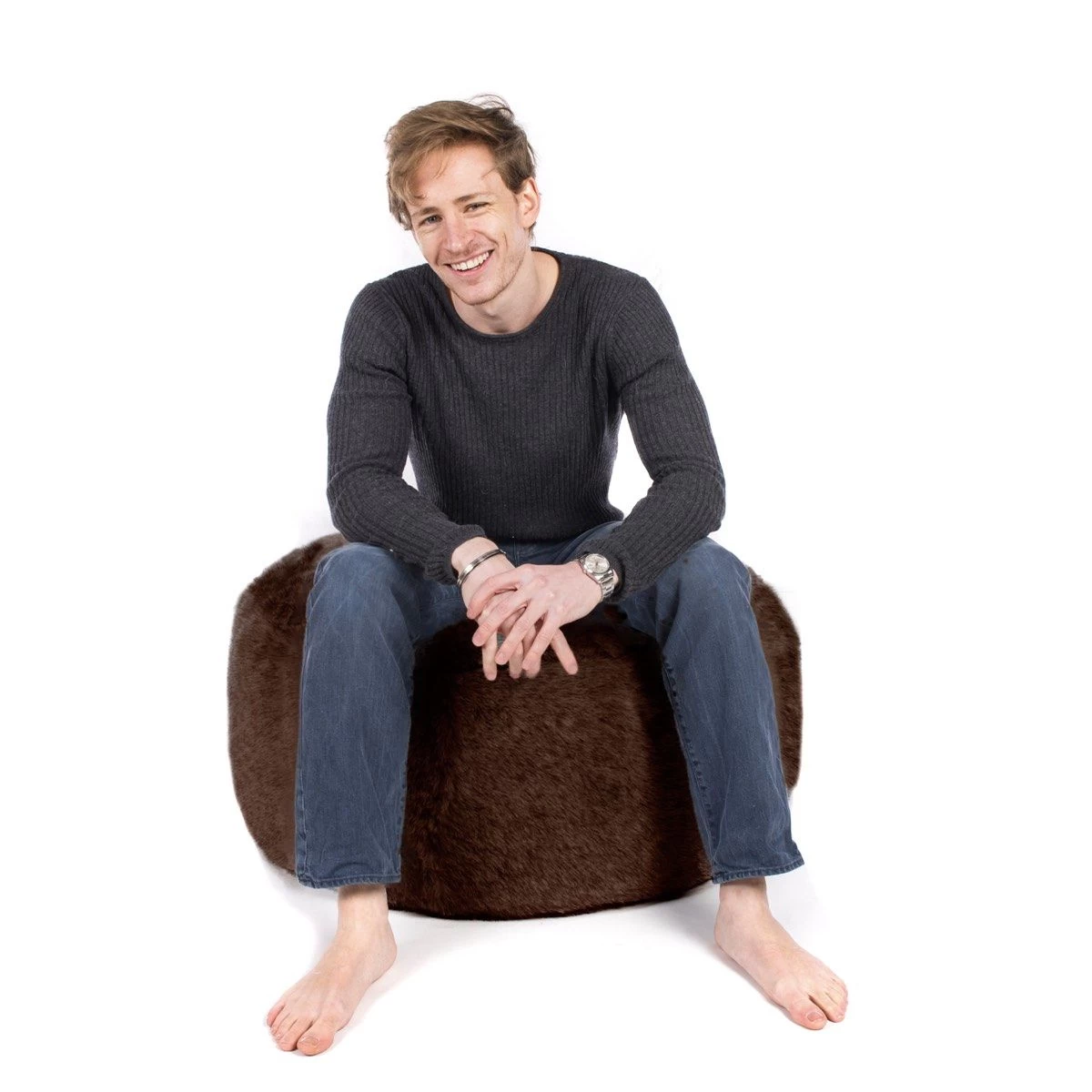 Faux Fur Stool Bean Bag 3 Faux Fur Stool Bean Bag