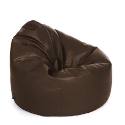 Faux Leather Bean Bag Chair - Replacement Cover 18 Faux Leather Bean Bag Chair - Replacement Cover -Bean Bag Chairs Store faux leather bean bag chair chocolate brown 1 1
