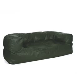 Faux Leather Couch Bean Bag -Bean Bag Chairs Store faux leather couch bean bag green 1
