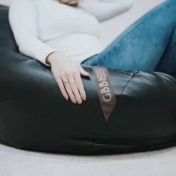 Faux Leather Hi-Back Gamer Bean Bag - Replacement Cover -Bean Bag Chairs Store faux leather hi back gamer bean bag lifestyle 1 1