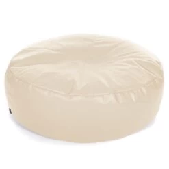 Faux Leather Ingot Bean Bag - Replacement Cover -Bean Bag Chairs Store faux leather ingot bean bag cream 1 1