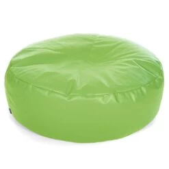 Faux Leather Ingot Bean Bag - Replacement Cover -Bean Bag Chairs Store faux leather ingot bean bag lime green 1 1