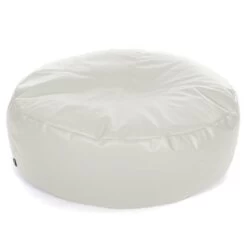 Faux Leather Ingot Bean Bag -Bean Bag Chairs Store faux leather ingot bean bag white 1