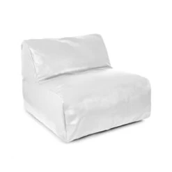 Faux Leather LayZ Bean Bag - Replacement Cover 32 Faux Leather LayZ Bean Bag - Replacement Cover -Bean Bag Chairs Store faux leather layz bean bag white 1 1