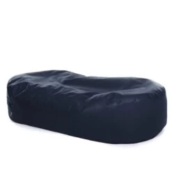 Faux Leather Lounger Bean Bag -Bean Bag Chairs Store faux leather lounger bean bag navy blue 1